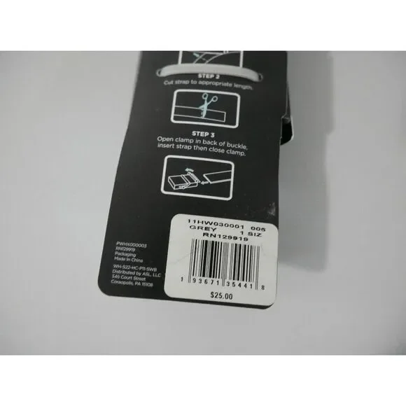 Walter Hagen Men's Reverse Stretch Golf Belt Gray and Black - Picture 5 of 5